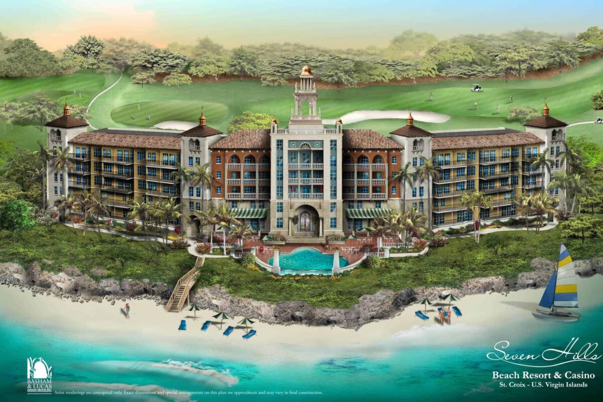 Beachfront Condos and Casino Concept Elevation